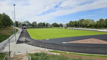 Sanierung des Stadions in Homberg Efze. Foto: S. Leitner